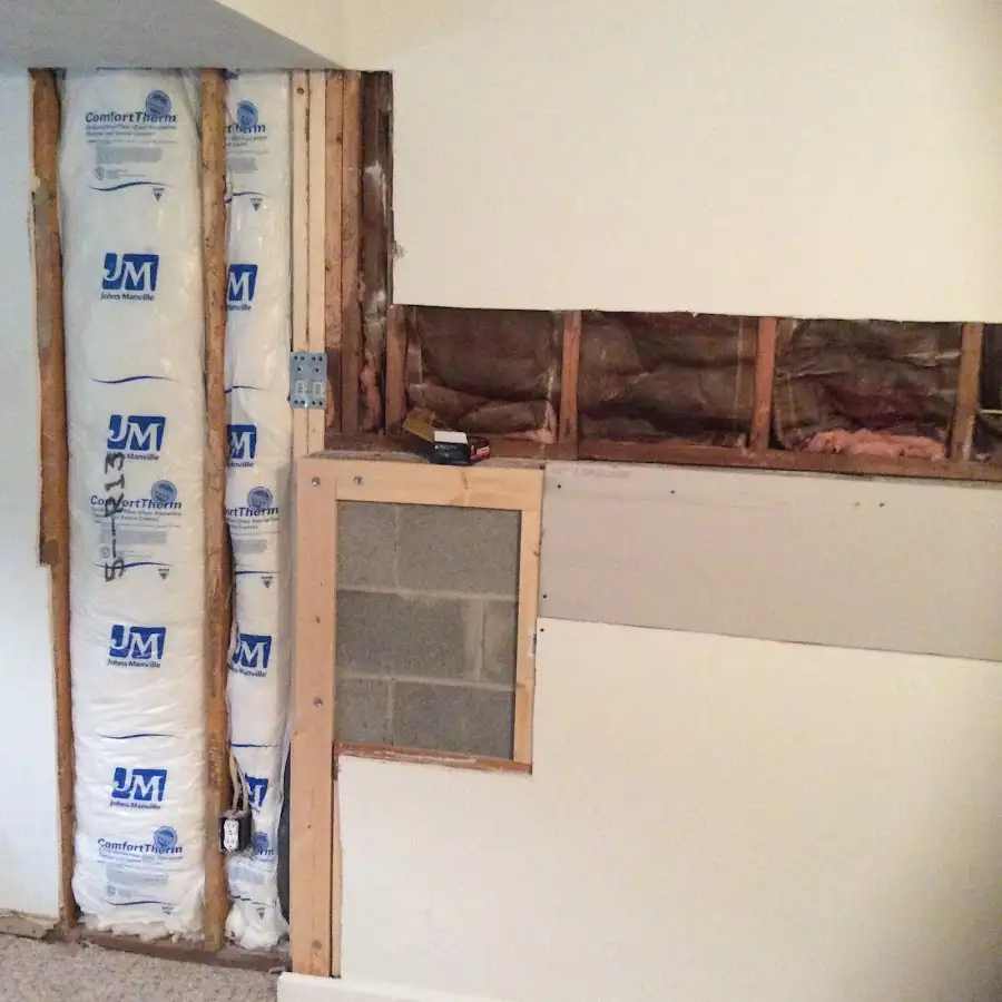 Wall insulation replacement during Odor Removal & Deodorization in Morristown